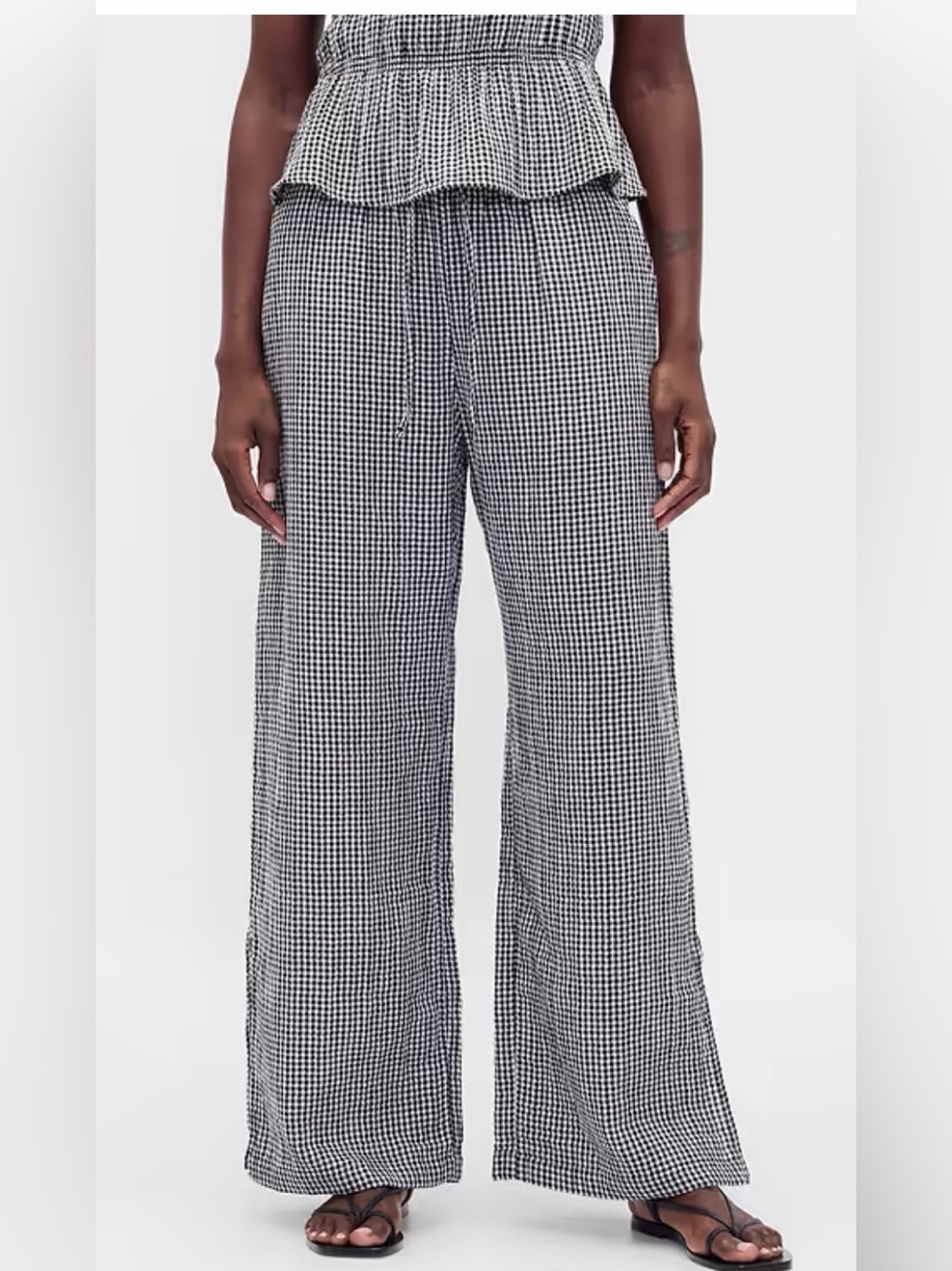 Gap Cotton Gauze Easy Split-Hem Pants Size Medium - C30-114